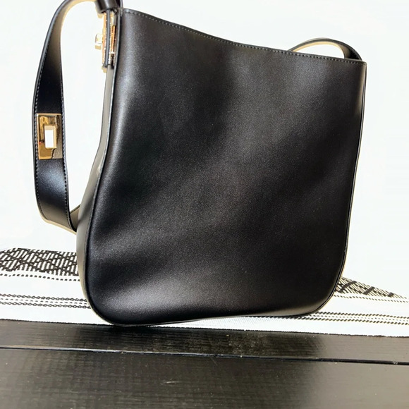 NWOT Anne Klein black leather bag - Picture 3 of 5